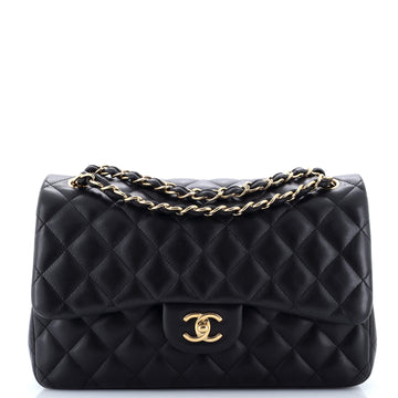 Chanel Classic Double Flap Bag Quilted Lambskin Jumbo