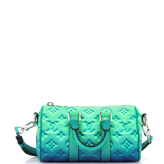 Louis Vuitton Keepall Bandouliere Bag Limited Edition Illusion Monogram Taurillon Leather XS