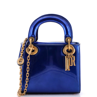 Christian Dior Lady Dior Chain Bag Patent Mini