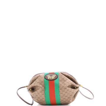 Gucci Web Butterfly Candy Crossbody Bag Mini GG Coated Canvas