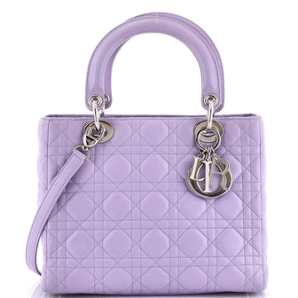 Christian Dior Lady Dior Bag Cannage Quilt Lambskin Medium
