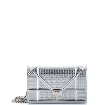 Christian Dior Diorama Wallet on Chain Cannage Embossed Calfskin
