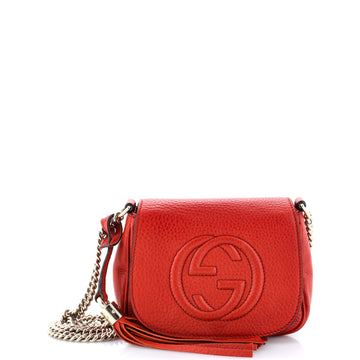 Gucci Soho Chain Crossbody Bag Leather Small