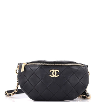Chanel Resin Elegant Chain Belt Bag Quilted Lambskin