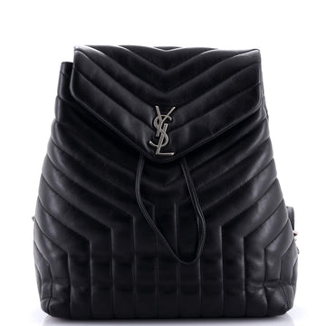 Saint Laurent LouLou Backpack Matelasse Chevron Leather Medium