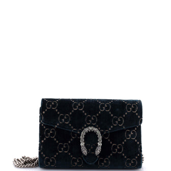 Gucci Dionysus Chain Wallet GG Velvet Small