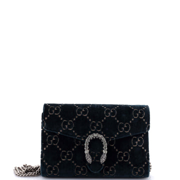 Gucci Dionysus Chain Wallet GG Velvet Small