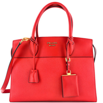 Prada Esplanade Tote Saffiano with City Calf Small