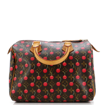 Louis Vuitton Speedy Handbag Limited Edition Monogram Cerises 25