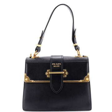 Prada Cahier Convertible Shoulder Bag City Calf and Saffiano Medium