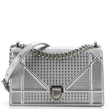 Christian Dior Diorama Flap Bag Cannage Embossed Calfskin Medium