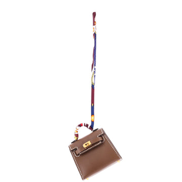 Hermes Kelly Twilly Bag Charm Tadelakt