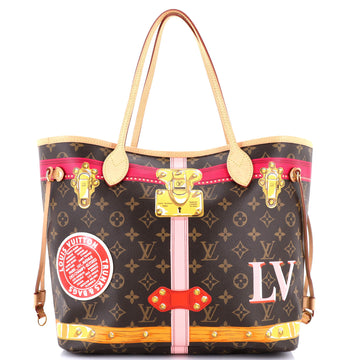 Louis Vuitton Neverfull NM Tote Limited Edition Summer Trunks Monogram Canvas MM