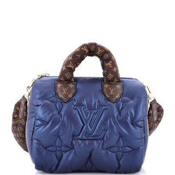 Louis Vuitton Speedy Bandouliere Bag Monogram Quilted Econyl Nylon 25