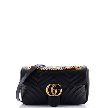 Gucci GG Marmont Flap Bag Matelasse Leather Small