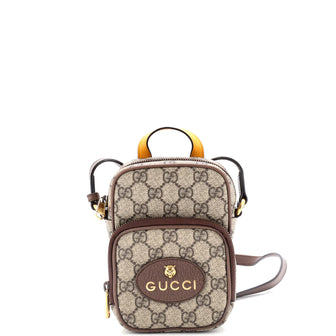 Gucci Neo Vintage Top Handle Crossbody Bag GG Coated Canvas Mini