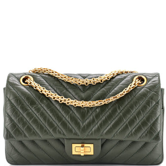 Chanel Reissue 2.55 Flap Bag Chevron Aged Calfskin 225