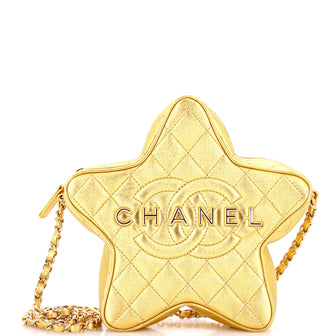CC Walk of Fame Star Bag Quilted Metallic Lambskin