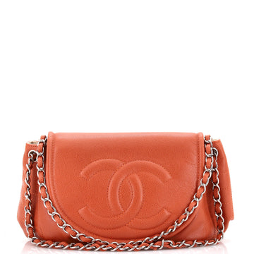 Chanel Timeless Half Moon Flap Bag Caviar Medium