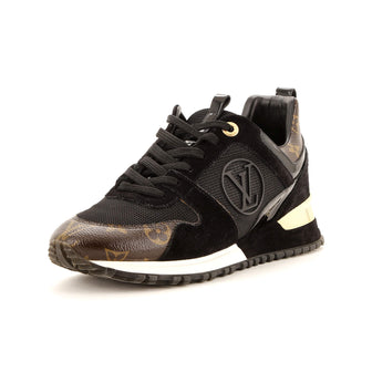 Louis Vuitton Women's Run Away Sneakers Mesh with Monogram Canvas and Suede