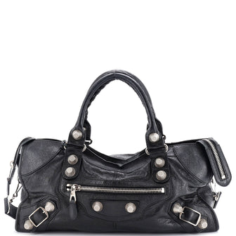Balenciaga City Classic Studs Bag Leather Medium
