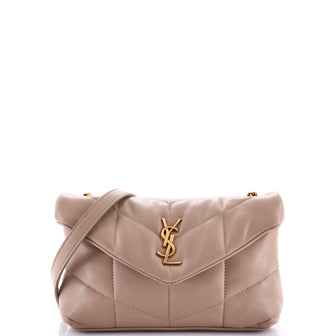 Saint Laurent Loulou Puffer Shoulder Bag Quilted Leather Mini