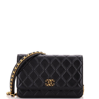 Chanel Chain Infinity Wallet on Chain Quilted Lambskin