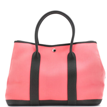 Hermes Garden Party Tote Toile and Leather 36