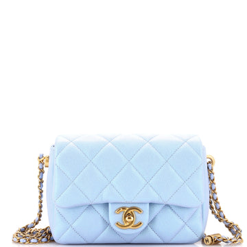 Chanel My Perfect Adjustable Chain Flap Bag Quilted Iridescent Caviar Mini