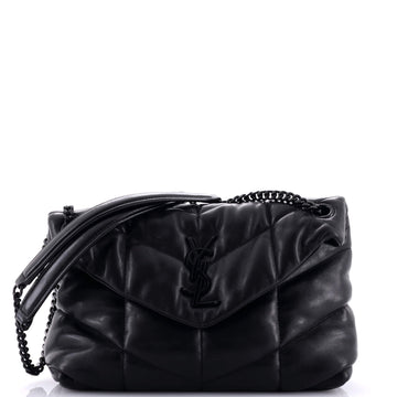 Saint Laurent Loulou Puffer Shoulder Bag Quilted Leather Small