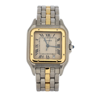 Cartier Vintage Panthere de Cartier Quartz Watch Stainless Steel and Yellow Gold 27