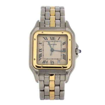 Cartier Vintage Panthere de Cartier Quartz Watch Stainless Steel and Yellow Gold 27