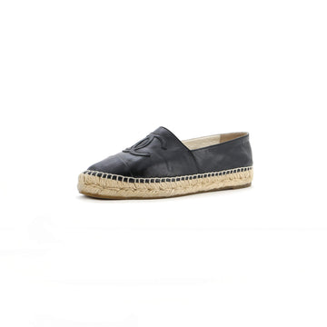 Chanel Women's CC Cap Toe Espadrilles Leather