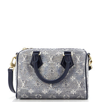 Louis Vuitton Speedy Bandouliere Bag Monoglam Jacquard Canvas 20