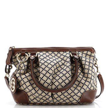 Gucci Sukey Top Handle Satchel GG Canvas Large