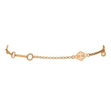 Hermes Gambade Bracelet 18K Rose Gold with 2 Diamonds