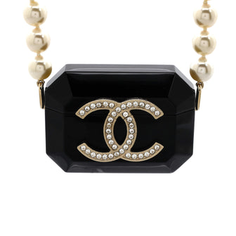 Chanel Airpods Case Pro Necklace Faux Pearls with Lambskin, Resin and Crystals