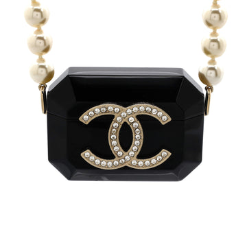 Chanel Airpods Case Pro Necklace Faux Pearls with Lambskin, Resin and Crystals