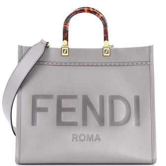 Fendi Sunshine Shopper Tote Leather Medium