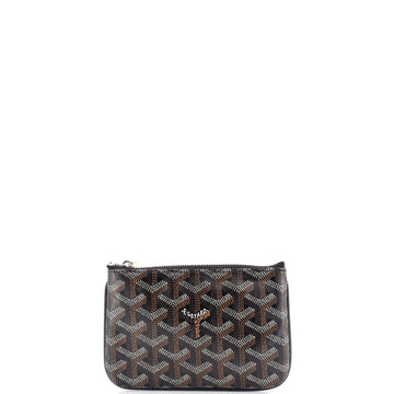Goyard Senat Zip Pouch Coated Canvas Mini