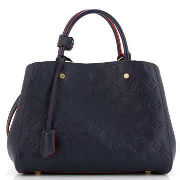 Louis Vuitton Montaigne Handbag Monogram Empreinte Leather MM