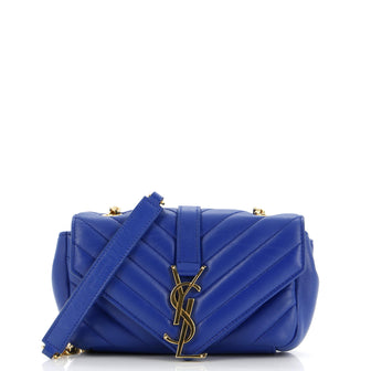 Saint Laurent Classic Monogram Crossbody Bag Matelasse Chevron Leather Baby