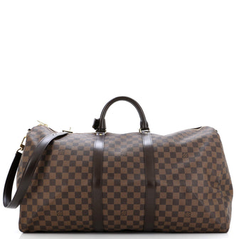 Louis Vuitton Keepall Bandouliere Bag Damier 55