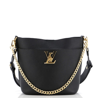 Louis Vuitton Lock and Walk Bucket Bag Leather