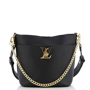 Louis Vuitton Lock and Walk Bucket Bag Leather