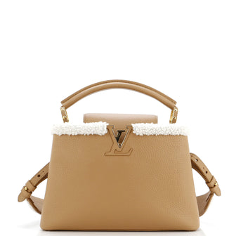 Louis Vuitton Capucines Bag Leather with Shearling BB