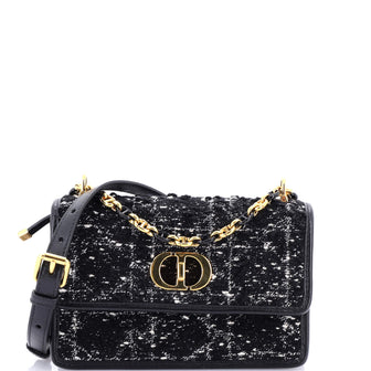Christian Dior Miss Caro Flap Bag Cannage Quilt Tweed Mini