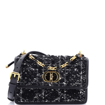 Christian Dior Miss Caro Flap Bag Cannage Quilt Tweed Mini