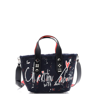 Christian Louboutin Frangibus Tote Printed Canvas Small