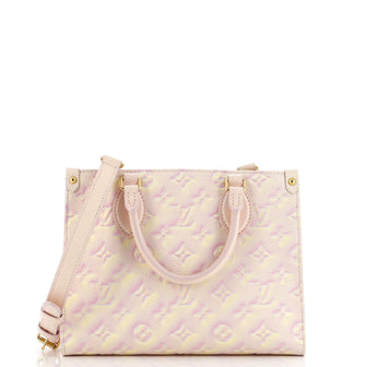 Louis Vuitton OnTheGo Tote Stardust Monogram Empreinte Leather PM
